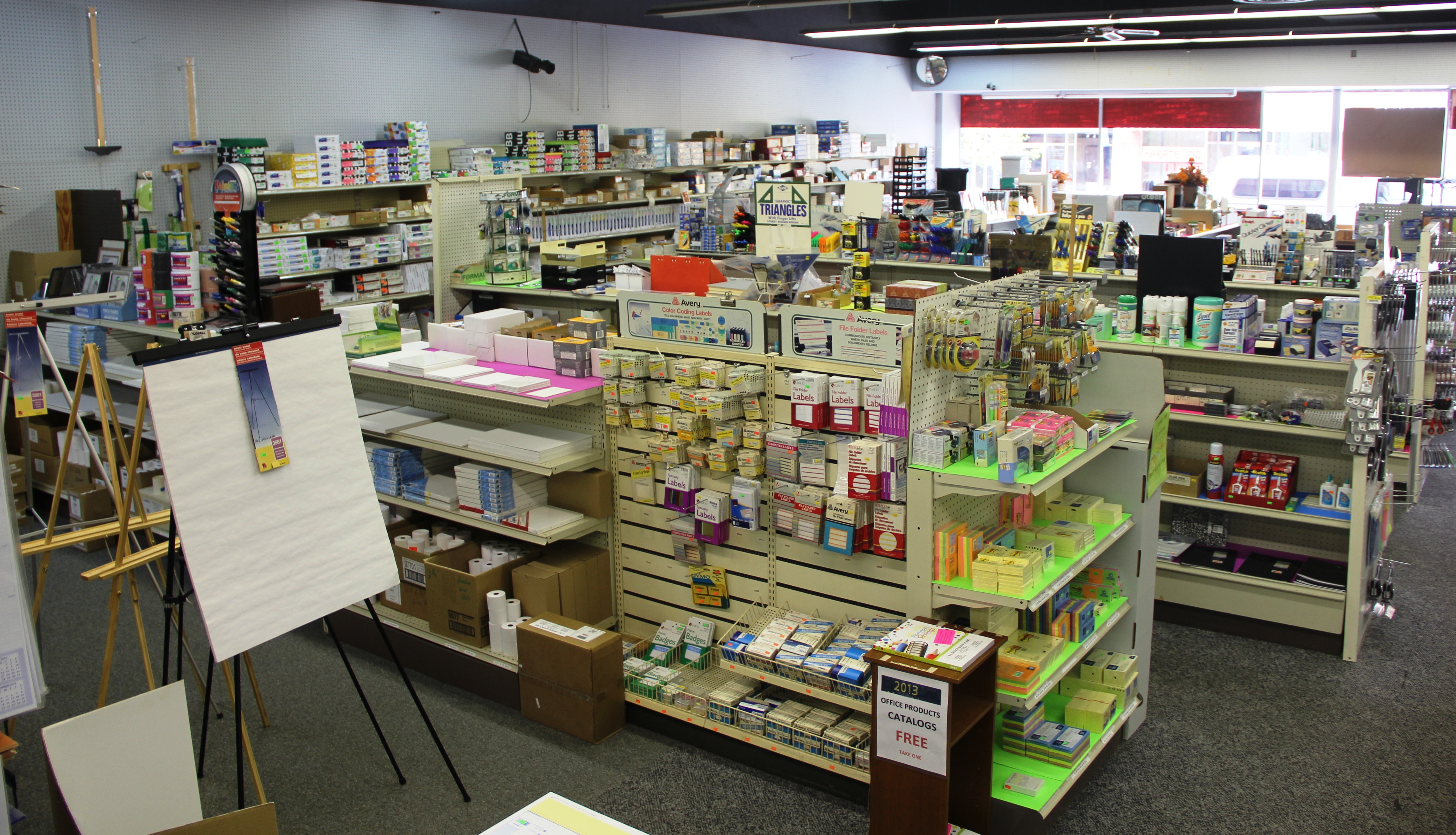 office supply retail stores